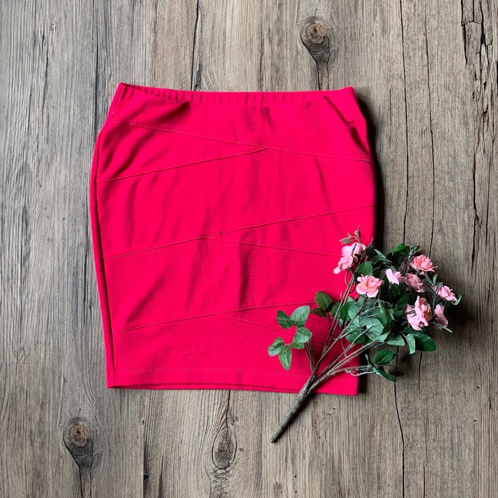 Stoosh | Hot Pink Bandage Mini Skirt